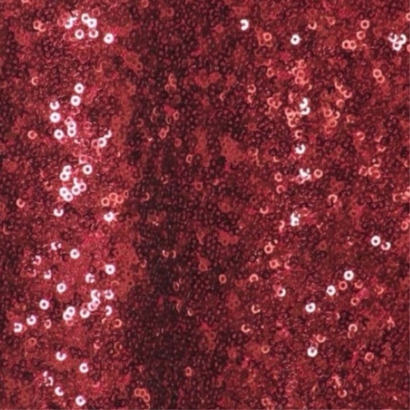 Burgundy Sequins Dress - Picture 5 of 5